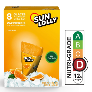 Sun Lolly Orange 8 x 60ml (520g)