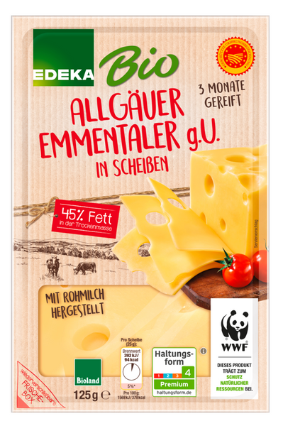 Edeka - Allgäuer Emmentaler 45% (125g)