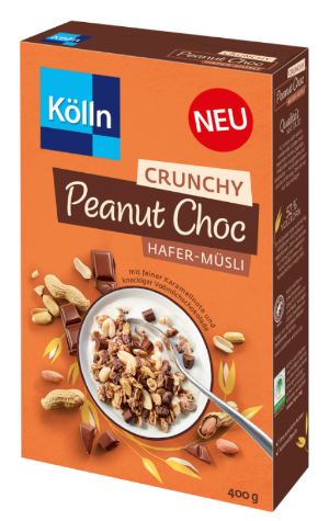 Kolln Musli Crunchy Peanut Choc Hafer (400g)