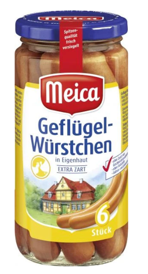Meica Geflugel-Wurstchen In Eigenhaut Extra Zart (380g)
