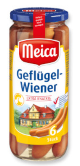 Meica Geflügel-Wiener Würstchen (540g)