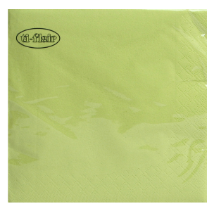Ti-Flair Lunch Napkins 3-lagig 20 Stück - UNI Lime Green (33 x 33 cm)