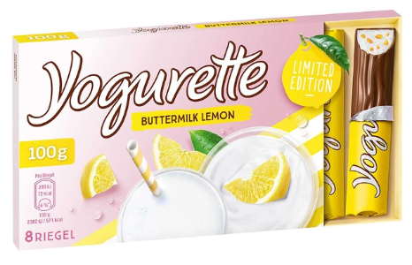 Yogurette Buttermilch Lemon Limited Edition 8 Sommer Riegel (100g)