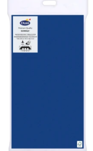 Duni Dunisilk Tablecover 138 x 220 cm Dark Blue