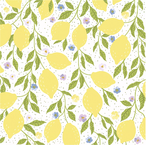 Duni PD Embossed Napkins 16 Stück - Moments Summer Lemons (33 x 33 cm)
