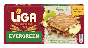 LiGa Evergreen Appel Biscuits 6x2 Koekjes (225g)