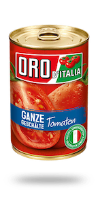 Oro D´Italia Ganze Geschalte Tomaten (400g)