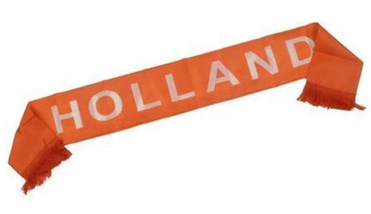 Sjaal Holland Oranje 130x14 cm