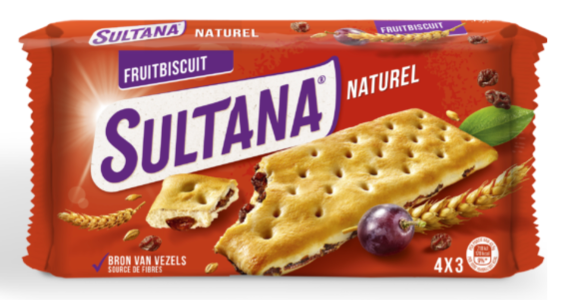 Sultana Fruitbiscuit Naturel 4x3 (175g)