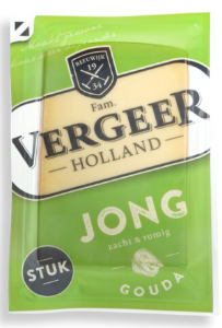 Vergeer Holland Jong Gouda kaas 48+ (650g)