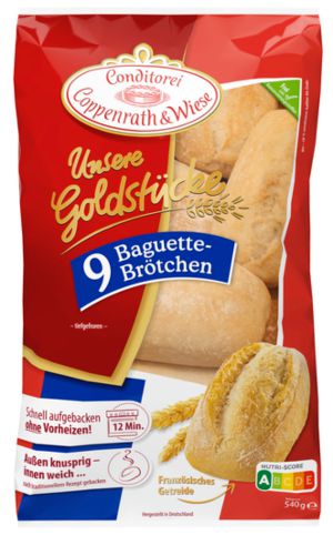 Conditorei Coppenrath & Wiese Unsere Goldstucke Baguettebrotchen (540g) BB :