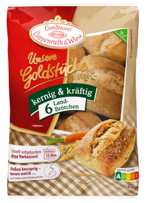 Conditorei Coppenrath & WieseUnsere Goldstucke kernig & kraftig Land-Brotchen (400g)