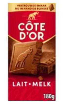 Cote D'Or Lait. Melk (180g)