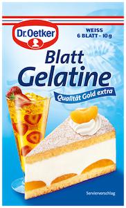 Dr. Oetker Blattgelatine Weiss 6 Blatt (10g)