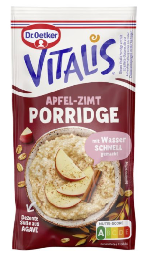 Dr. Oetker Vitalis Porridge Apfel-Zimt (58g)