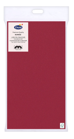 Duni Dunisilk Tablecover 118 x 180 cm Bordeaux