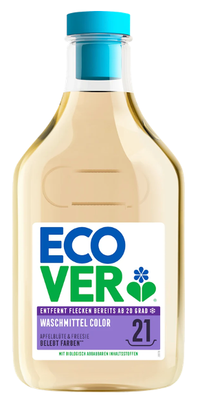 Ecover Colorwaschmittel flüssig Konzentrat Apfelblüte & Freesie (21 WL)