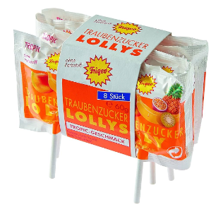 Frigeo Traubenzucker Lolly 8er (52g)