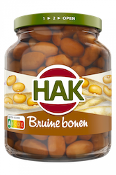 HAK Brown Beans In Glass (370g)