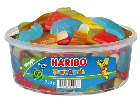 Haribo Bunte Runde Vegetarisch/ Tub (750g)