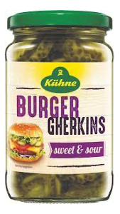 Kühne Burger Gherkin (330g)