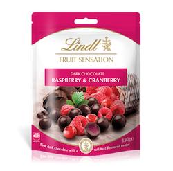 Lindt Fruit Sensation Dark Chocolate Raspberry & Cranberry (150g)