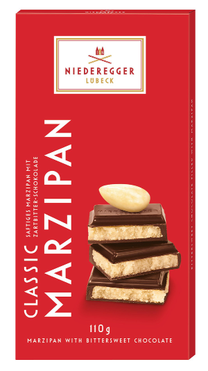 Niederegger Marzipan Bar – Chocolate Classic Dark (110g)