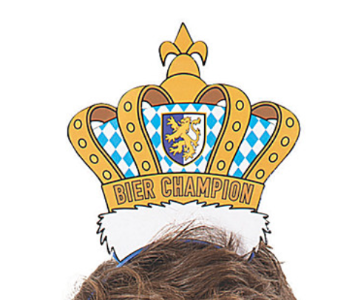 Oktoberfest Paper Crown 2 Pcs