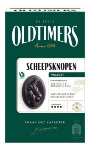 Oldtimers De Echte Volzoete Scheepsknopen Drop (235g)