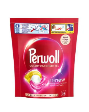 Perwoll Renew & Care Caps Color & Faser 19WL