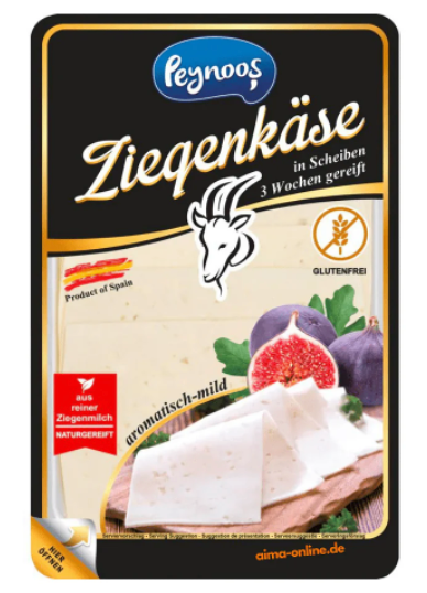 Peynoos Ziegenkäse in Scheiben (100g)