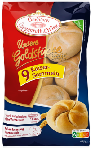 Conditorei Coppenrath & Wiese Unsere Goldstucke 9 Kaiser Semmeln (450g)