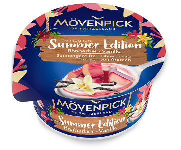 Mövenpick Summer Edition Feinjoghurt Rhubarb-Vanilla (150g)