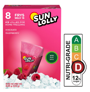Sun Lolly Raspberry 8x60ml (520g)