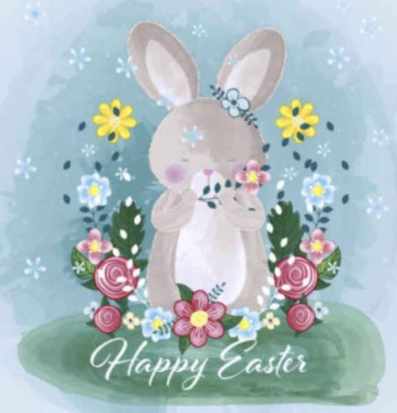 Easter Lunch Napkins 20 Stück - Happy Easter Bunny (33 x 33 cm)