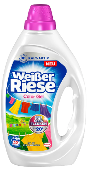 Weißer Riese Colorwaschmittel Gel (22 WL)