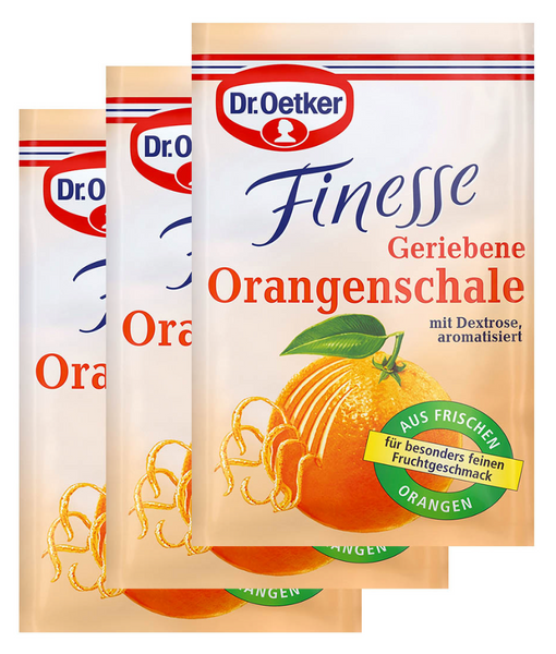 Dr. Oetker Finesse Geriebene Orangenschale (3 x 6g)