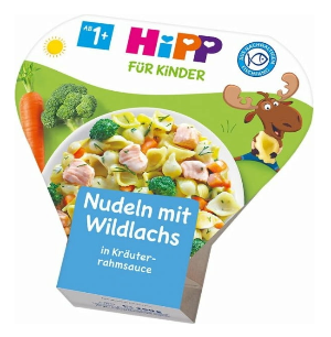 HiPP Kinder Bio Pasta with Wild Salmon in Herb Cream 1-3 (250g)
