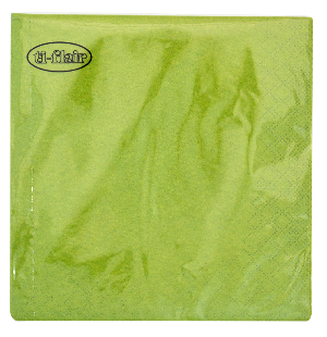 Ti-Flair Lunch Napkins 3-lagig 20 Stück - UNI Olive Green (33 x 33 cm)