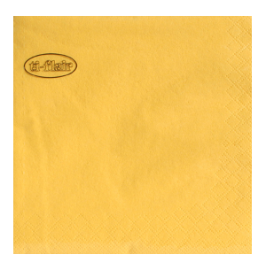 Ti-Flair Lunch Napkins 3-lagig 20 Stück - UNI Sun Yellow (33 x 33 cm)