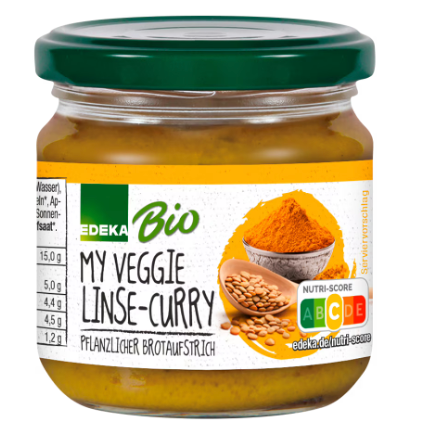 Edeka Bio My Veggie Linse-Curry (180g)