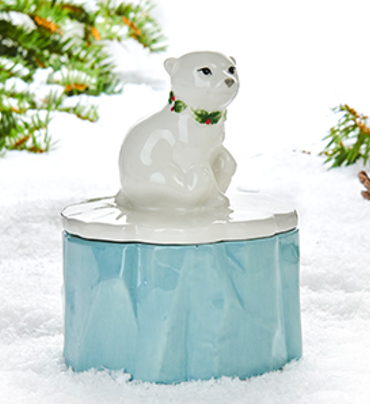 Box with polar beer, porcelain – 13cm