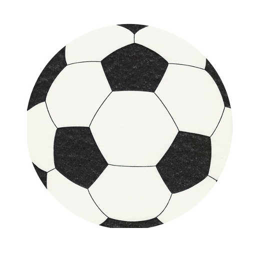 Duni Die-cut Napkins 12 Stück - Football (33 x 33 cm)