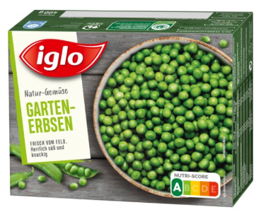 Iglo Feld Frisch Gartenerbsen (400g). BB 01 MAR 2027