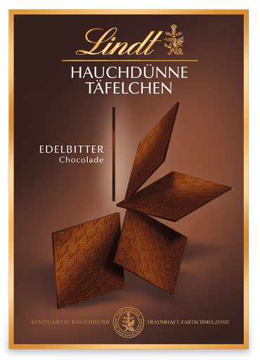 Lindt Hauchdünne Täfelchen Edelbitter (125g)