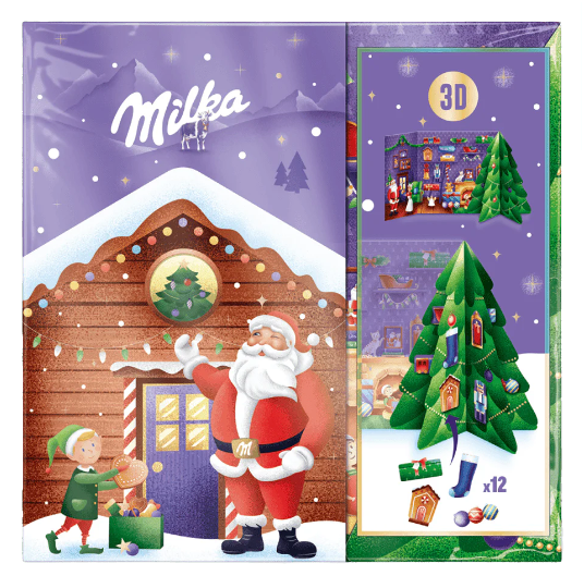 Advent Milka 3D Bastel Adventskalender (163g)
