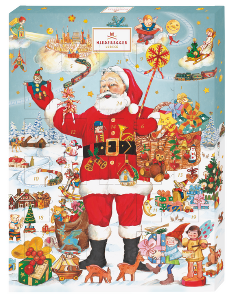 Advent Niederegger Adventskalender Weihnachtsmann (500g)