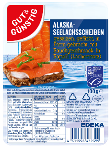 G&G Alaska-Seelachs-Scheiben (100g)