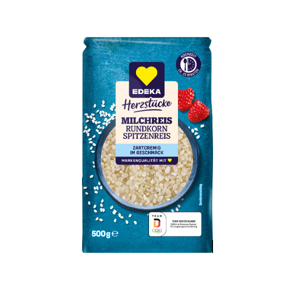 EDEKA Herzstücke Milch-Reis Rundkorn Spitzenreis (500g)