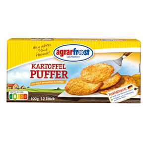 Agrarfrost Kartoffel Puffer (600g) BB : 08 JAN 2027